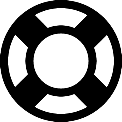 Black and white facebook logo
